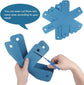 Pot Pan Protectors, Set of 12 and 4 Different Sizes, Larger & Thicker Pan Pot Separator Pads for Stacking and Protecting Your Cookware Cyan