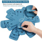 Pot Pan Protectors, Set of 12 and 4 Different Sizes, Larger & Thicker Pan Pot Separator Pads for Stacking and Protecting Your Cookware Cyan