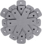 Pot Pan Protectors, Set of 12 and 4 Different Sizes, Larger & Thicker Pan Pot Separator Pads for Stacking and Protecting Your Cookware Cyan Gray