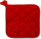 5Pcs Kitchen Pot Holders Set Heat Resistant Pure Cotton Potholders Kit Trivets Large Coasters Hot Pads Pot Holders for Everyday Cooking and Baking by 6.5 x 6.5 Inch Red
