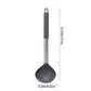 Kitchen Soup Ladle, Heat Resistant Silicone Ladle Lightweight Non Stick Kitchen Tools Spoons for Cooking, Stirring, Serving Soups(Red, 12") Gray