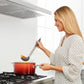 Kitchen Soup Ladle, Heat Resistant Silicone Ladle Lightweight Non Stick Kitchen Tools Spoons for Cooking, Stirring, Serving Soups(Red, 12") Gray