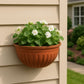 Semi-Circular Hanging Planters for Indoor Outdoor Plants, Wall Mount Flower Pot Holder Hanger for Indoor and Outdoor Use Brown