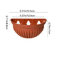 Semi-Circular Hanging Planters for Indoor Outdoor Plants, Wall Mount Flower Pot Holder Hanger for Indoor and Outdoor Use Brown
