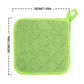 4 Pack Pot Holders for Kitchen Heat Resistant Pot Holders Sets Oven Hot Pads Terry Cloth Pot Holders for Cooking Baking(7"x 7",GRAY) 7" x 7" RED