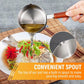 Bakeware Oil Pouring Pot 80Ml, Stainless Steel Pan Mini Milk Warmer Pot Soup Pan with Wooden Handle Small Saucepan for Butter Warmer Heating Milk Cooking A