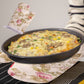 Oven Mitts , Oven Oven Heat Oven Glove Polyester Floral Printed Pot Holder Microwave Glove Thickened Microwave Bakeware B