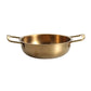 Stainless Steel Instant Noodle Pot , 7.1" Korean Ramen Noodle Pot with Handles Stainless Everyday Pan Golden Korean Cooking Pot for Soup Noodle Pasta Home and Outdoor Dishwasher GDC