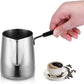 Cooking Utensils , Stainless and Coffee Warmer Coffee Pot Melting Pot and Milk Pot with Spout (350Ml) As shown