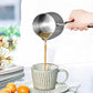 Cooking Utensils , Stainless and Coffee Warmer Coffee Pot Melting Pot and Milk Pot with Spout (350Ml) As shown