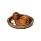 Baking Trays and Trays , Rustic Wooden Tray Candle Holder Plate Pillar Candle Tray Wood for Farmhouse Kitchen Countertop Coffee Table Home Decor COL