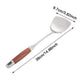 Metal Spatula Cooking Utensils Metal Spatula for Skillet Stainless Grill Bbq Spatulas Wide Long Wood Handle