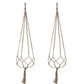 Plant Hanger Flower Pot Plant Holder for Indoor Outdoor Decorations,Indoor Hanging Planter Holder, Hanging Baskets for Plant, 1X Hanging Basket Net Bag Plant Hangers Brown