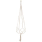 Plant Hanger Flower Pot Plant Holder for Indoor Outdoor Decorations,Indoor Hanging Planter Holder, Hanging Baskets for Plant, 1X Hanging Basket Net Bag Brown Plant Hangers White