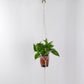 Plant Hanger Flower Pot Plant Holder for Indoor Outdoor Decorations,Indoor Hanging Planter Holder, Hanging Baskets for Plant, 1X Hanging Basket Net Bag Brown Plant Hangers White