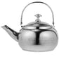 Stainless Steel Whistling Tea Kettle Stovetop Tea Pot Fast Boiling Heat Water Tea Pot 6.7" x 5.5" x 4.3" Silver