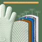 Oven Mitts, Oven Mitts and Pot Holders Sets , Heat Insulating Gloves Heat Resistants Gloves Silica Gel Kitchen Heat Insulation Oven Gloves Baking High Temperature Resistants Blue 01-Blue