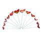 Decorate, Vase Decoration , 12Pcs Butterfly Stakes Outdoor Yard Planter Flower Pot Bed Garden Decor Yard Art Red