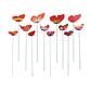Decorate, Vase Decoration , 12Pcs Butterfly Stakes Outdoor Yard Planter Flower Pot Bed Garden Decor Yard Art Red