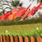 Decorate, Vase Decoration , 12Pcs Butterfly Stakes Outdoor Yard Planter Flower Pot Bed Garden Decor Yard Art Red