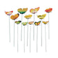 Decorate, Vase Decoration , 12Pcs Butterfly Stakes Outdoor Yard Planter Flower Pot Bed Garden Decor Yard Art Red Yellow