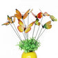 Decorate, Vase Decoration , 12Pcs Butterfly Stakes Outdoor Yard Planter Flower Pot Bed Garden Decor Yard Art Red Yellow