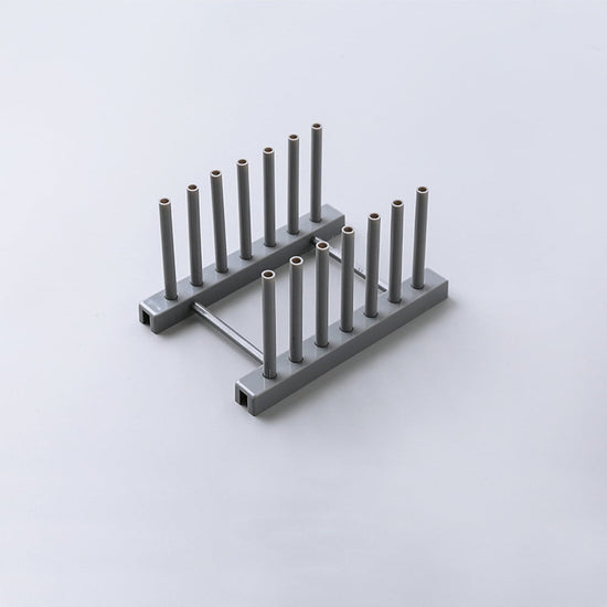 Dish Rack, Rack , Kitchen Plastic Pot Lid Shelf Cooking Storage Kitchen Decor Tool Stand Holder Grey