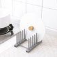 Dish Rack, Rack , Kitchen Plastic Pot Lid Shelf Cooking Storage Kitchen Decor Tool Stand Holder Grey
