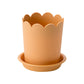Flower Pots , Garden Supplies Promotion! Plastic Plant Pots for Plants With Saucers Indoor Set of 1 Plastic Planters Modern Flower Pot With Hole for All House Plants Herbs Flowers Or4 Z5-OR1