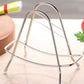 Eewia Rack Clearance! Stainless Steel Cutting Board Rack Household Pot Cover Rack Sitting Kitchen Chopping Board Shelving Shelving Sticky Board Cutting Board Rack Countertop, Include 1*Storage Rack Silver