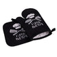Oven Mitts ! Oven Mitts and Pot Holders Sets, Heat Resistants Oven Mitts Soft Cotton Lining and Non-Slip Surface Safes for Baking, Cooking, Bbq, Include 1*Glove, 1*Insulation Pad A