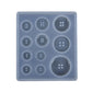 Diy Silicone Mould ! Diy Silicone Mold Resin Button, Diy Resin Silicone Button Resin Pendant Handmade Button with Hole Diy Home Diy, include 1X Silicone Mold White