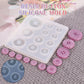 Diy Silicone Mould ! Diy Silicone Mold Resin Button, Diy Resin Silicone Button Resin Pendant Handmade Button with Hole Diy Home Diy, include 1X Silicone Mold White