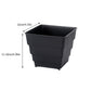 Planter Resin Black For Family 1Pc 4.7X4.4In 12X11.1CM Black
