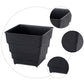 Planter Resin Black For Family 1Pc 4.7X4.4In 12X11.1CM Black