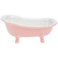 Bathtub Shaped Flower Pot Pink Ceramic 1Set 6.3x3.5x2.8in