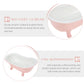 Bathtub Shaped Flower Pot Pink Ceramic 1Set 6.3x3.5x2.8in