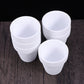 Worgeous 5Pcs 10x10CM Small White Terracotta Pot Clay Ceramic Pottery Planter Cactus Flower Pots Succulent Nursery Pots with Hole