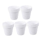 Worgeous 5Pcs 10x10CM Small White Terracotta Pot Clay Ceramic Pottery Planter Cactus Flower Pots Succulent Nursery Pots with Hole