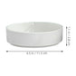 Worgeous Hydroponic Ceramic Tray Indoor Garden Pot Saucers Plant for Pots White