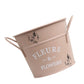 1Pack Galvanized Bucket Planter in Pink for Outdoor and Indoor Decor 13X4.1In