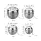 Spice Ball for Cooking, Tea Infuser, Stainless Steel Tea Ball Strainer Spice Infuser, Soup Seasonings Separation Basket, Silver, 4 x 4 cm