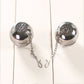 Spice Ball for Cooking, Tea Infuser, Stainless Steel Tea Ball Strainer Spice Infuser, Soup Seasonings Separation Basket, Silver, 5.3 x 7 cm
