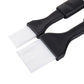 Nylon Bristle Pastry Brush Set, Basting Brush for Cooking, Comfortable Grip for Basting, Baking, Bbq, Roasting, Dishwasher Safe (2 pcs) 8.66x1.89" & 8.07x1.18" Black