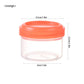 7 Pieces 60 mL Plastic Food Containers with Screw Lids, Stackable Freezer Safe Portion Pots for Snacks, Assorted Colours