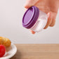 7 Pieces 60 mL Plastic Food Containers with Screw Lids, Stackable Freezer Safe Portion Pots for Snacks, Assorted Colours