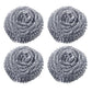 4 Pack Stainless Steel Scrubbers, Heavy Duty Scouring Pads for Pots Pans Cooktops Ovens and Kitchen Cleaning