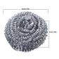 6 Pack Stainless Steel Scrubbers, Heavy Duty Curled Wire Scouring Pads for Dishes Pots Pans Ovens Grills and Sinks