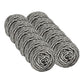 12 Pack Stainless Steel Scourers,Steel Scourers,Metal Wire Sponge Scouring Pads,Steel Wool Scrubber Pad Used For Dishes, Pots, Pans, And Ovens. Easy Scouring For Tough Kitchen Cleaning 12PCS