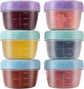 18 Pieces 60 mL Reusable Plastic Food Containers with Screw Lids, Leak Resistant Portion Pots for Dressings, Snacks and Dips